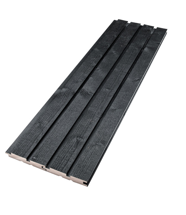 Beklædning lodret 25 x 125 x 3000 mm 4-pk.